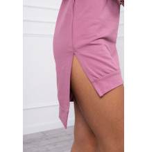 Ruha meghosszabbított hátsó és színes nyomtatott elülső MI64632 sötét rózsaszín