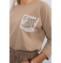 Ruha flitter zseb MI9004 camel
