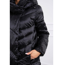 Téli kabát MI19 fényes fekete