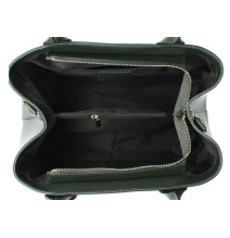 Bőr táska 158 fekete Made in Italy