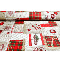 Anyag Pamut Karácsony, m. 140 cm