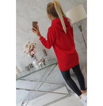 Női kapucnis zsebek MI9147 piros