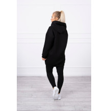 Női kapucnis zsebek MI9147 fekete