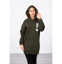 Női kapucnis zsebek MI9147 khaki