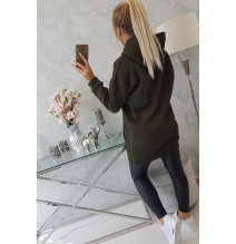 Női kapucnis zsebek MI9147 khaki