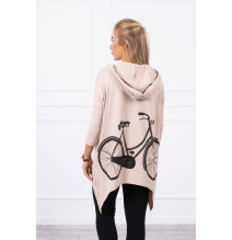 Női pulóver MI9139 bézs