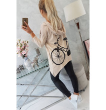 Női pulóver MI9139 bézs