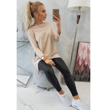 Női pulóver MI9139 bézs