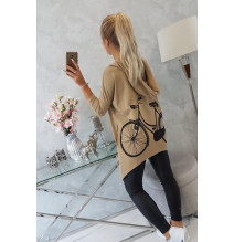 Női pulóver MI9139 camel