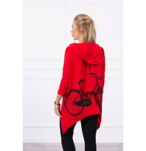 Női pulóver MI9139 piros