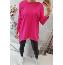 Női pulóver MI9139 fukszia