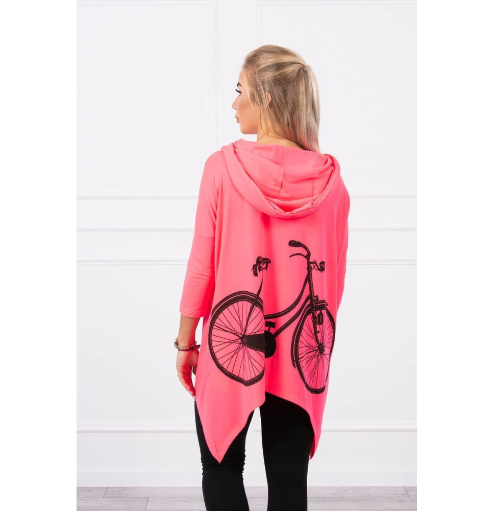 Női pulóver MI9139 neon rózsaszín