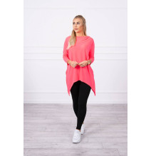 Női pulóver MI9139 neon rózsaszín