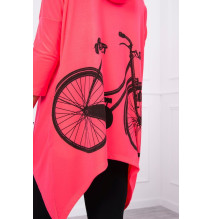 Női pulóver MI9139 neon rózsaszín