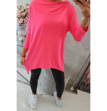 Női pulóver MI9139 neon rózsaszín