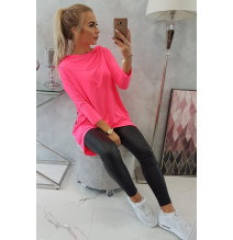 Női pulóver MI9139 neon rózsaszín