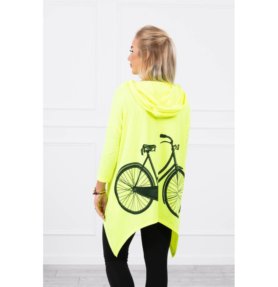 Női pulóver MI9139 neon sárga