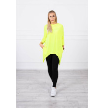 Női pulóver MI9139 neon sárga