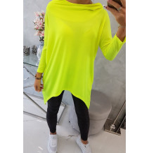 Női pulóver MI9139 neon sárga