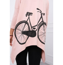 Női pulóver MI9139 por rózsaszín