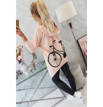 Női pulóver MI9139 por rózsaszín