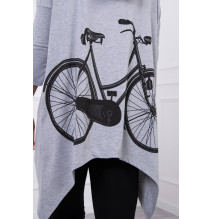 Női pulóver MI9139 szürke