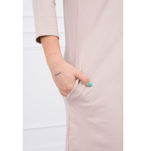 Ruha kapucnival és zsebekkel MIG8847 sötét bézs