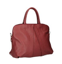 Bőr kézitáska MI87 sötét szürke Made in Italy