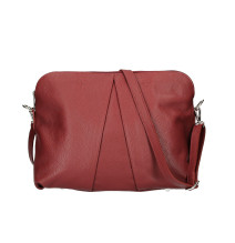 Bőr kézitáska MI87 sötét szürke Made in Italy