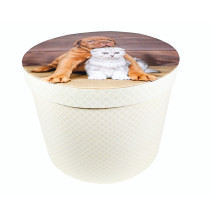 Digitális pléd DOLCEZZA 130x160 cm egy ajándék vödörben