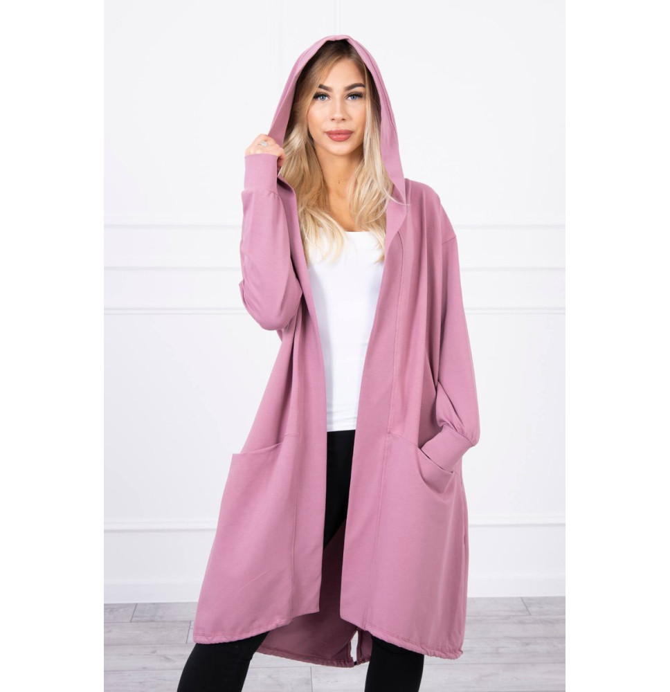 Kardigánt oversize MI0044 sötét rózsaszín