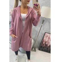 Kardigánt oversize MI0044 sötét rózsaszín