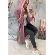 Kardigánt oversize MI0044 sötét rózsaszín