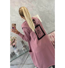 Kardigánt oversize MI0044 sötét rózsaszín