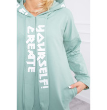 Ruha kapucnival MI0042 sötét menta