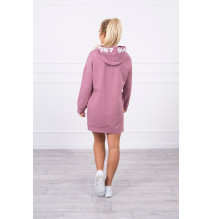 Ruha kapucnival MI0042 sötét rozsaszín