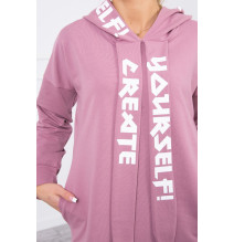 Ruha kapucnival MI0042 sötét rozsaszín