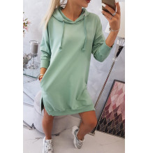 Ruha meghosszabbított hátsó és egy kapucnival MI9078 sötét menta