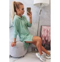 Ruha meghosszabbított hátsó és egy kapucnival MI9078 sötét menta