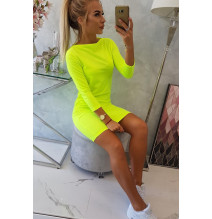Dress klasszikus MI8825 neon sárga
