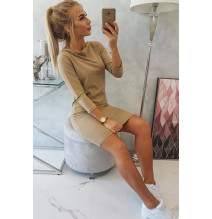 Dress klasszikus MI8825 kamel