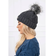 Női téli kalap MIK163 grafit