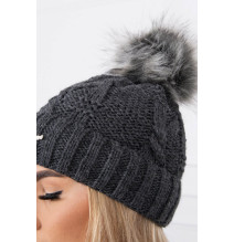 Női téli kalap MIK163 grafit