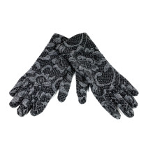 Női kesztyű Jacquard GJG01 szürke Made in Italy