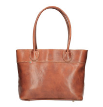Női bőrből készült konyakos kézitáska, OLASZORSZÁGBAN KÉSZÜLT
