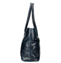 Női bőr kézitáska, barna, OLASZORSZÁGBAN Készült