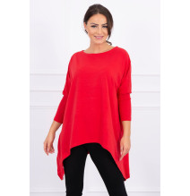 Női, megnövelt tunika MI8875 piros