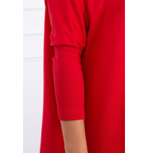 Női, megnövelt tunika MI8875 piros