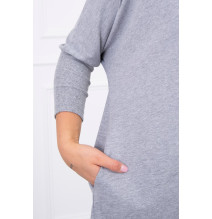 Női, megnövelt tunika MI8875 szürke