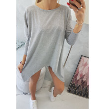 Női, megnövelt tunika MI8875 szürke